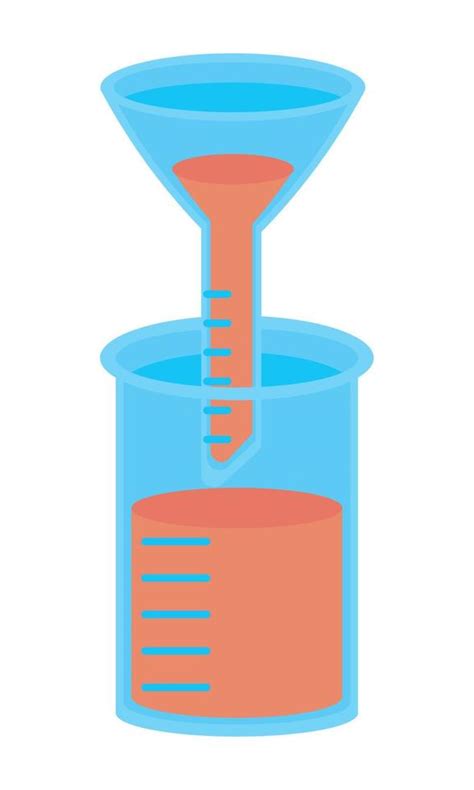 laboratory funnel and flask 10966122 Vector Art at Vecteezy