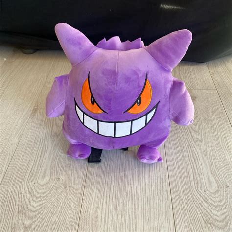 Pokemon Purple Gengar Plush Mini Anime Handbag - Depop