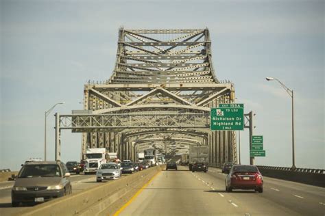 Bridge Baton Rouge editorial stock image. Image of bridge - 51424359