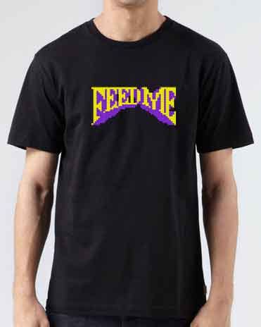 Feed Me Logo T-Shirt, Short Sleeve, Casual Clothes, Merchandise, Logo Printed, 100% Cotton ...