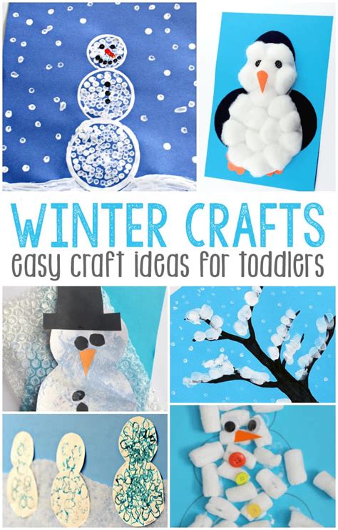 Simple Winter Crafts for Toddlers - Easy Peasy and Fun