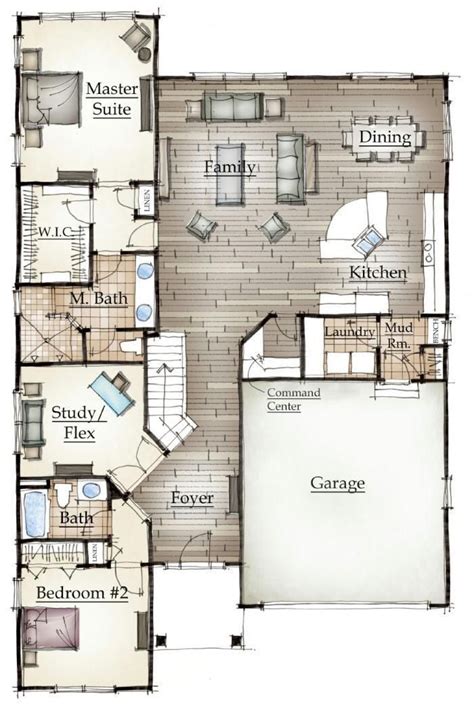 Model Floorplan 2 | Floor plans, Dream house plans, Barndominium floor plans