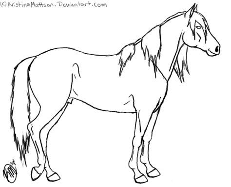 Horse Drawing Outline at GetDrawings | Free download