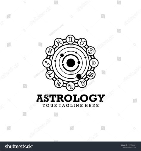 Astrology Logo Design Vector Astrology Logo: เวกเตอร์สต็อก (ปลอดค่า ...