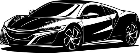 Black and white car vector illustration for conceptual design 7478403 Vector Art at Vecteezy