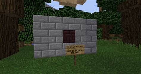 A Nether Brick in the Wall Minecraft Map