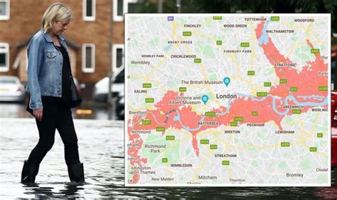 London flood map: NEW London flood risk areas by 2030 as climate threat amplifies | UK | News ...