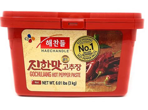 CJ Haechandle Gochujang, Hot Pepper Paste (Korean Spicy Red Chile Paste) (6.6 Pound) - Walmart ...