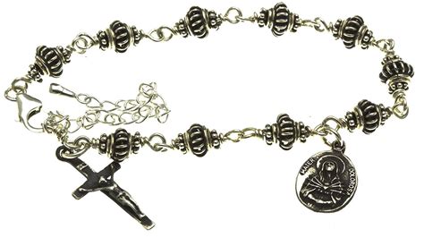 Handmade Sterling Silver Rosary Bracelet - 7 Sorrows Rosaries