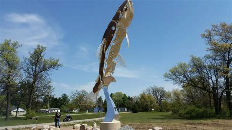 The New Worlds Largest Brown Trout Sculpture in Baldwin MI – Troutster.com – Fly Fishing Tips ...