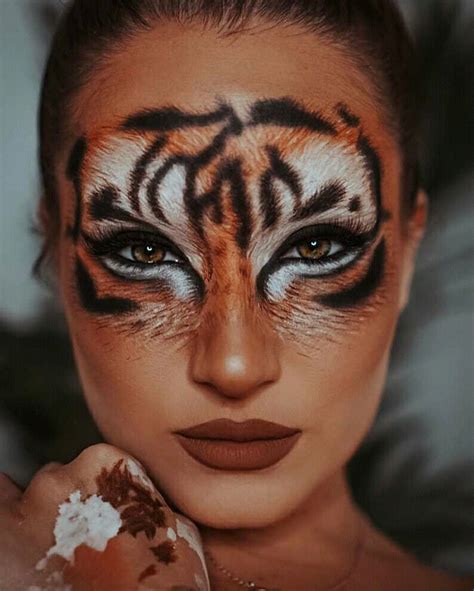 Scar Makeup, Face Paint Makeup, Makeup Art, Tiger Makeup, Animal Makeup, Tiger Halloween ...