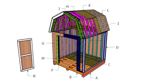 10x10 Barn Shed Roof with Loft Plans | HowToSpecialist - How to Build ...