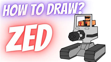 How to draw ZED? Tower BATTLES Roblox Tower DEFENSE Simulator - YouTube