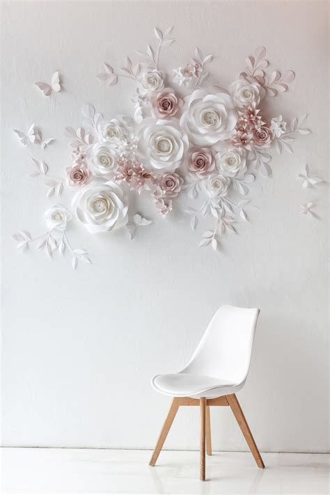 Wedding Paper Flower Wall Wedding Paper Flower Backdrop Wedding Paper ...