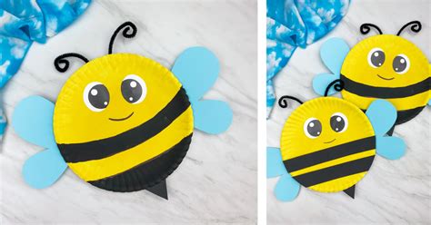 Paper Plate Bee Craft For Kids [Free Template] Story - Simple Everyday Mom