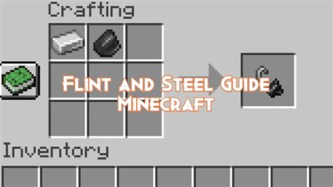 Flint and Steel Guide Minecraft - Pillar Of Gaming