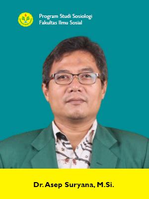 Dr. Asep Suryana, M.Si. – Program Studi Sosiologi