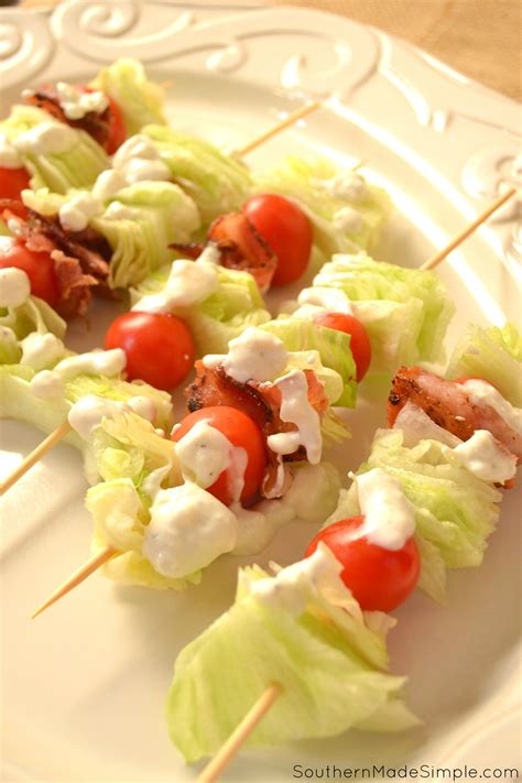 Bacon & Blue Cheese Salad Skewers - The Perfect Side Dish for Pizza Night! - Southern Made ...