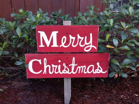 Merry Christmas Sign. Yard Ornament Welcome Sign by TRUECONNECTION