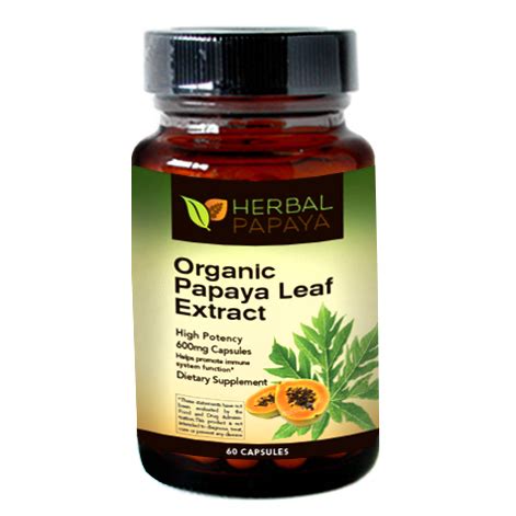 Herbal Papaya Launches 100% Organic Papaya Leaf Extract Capsules ...