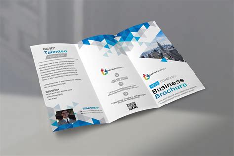 Free Corporate Business Brochure -Tri Fold Design – GraphicsFamily