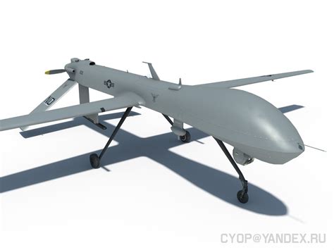 3D model Predator mq-1 3d Lowpoly UAV Drone model VR / AR / low-poly ...