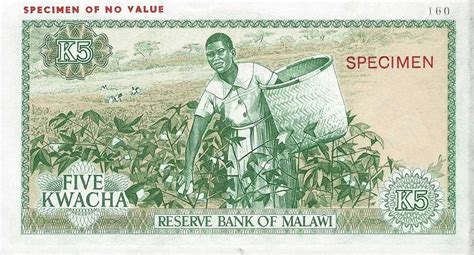 RealBanknotes.com > Malawi p11ct: 5 Kwacha from 1964