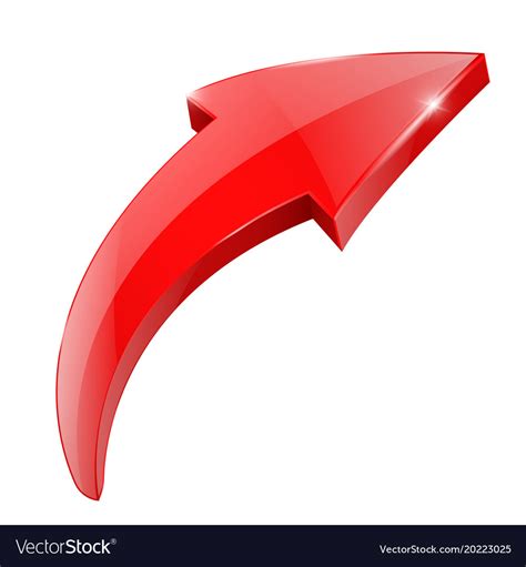 Red arrow Royalty Free Vector Image - VectorStock