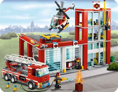 oneTWOBRICK.com: set database: LEGO 60004 fire station