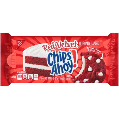 Chips Ahoy! Chewy Red Velvet Cookies, 9.6 Ounce - Buy Online in UAE. | chips ahoy! Products in ...