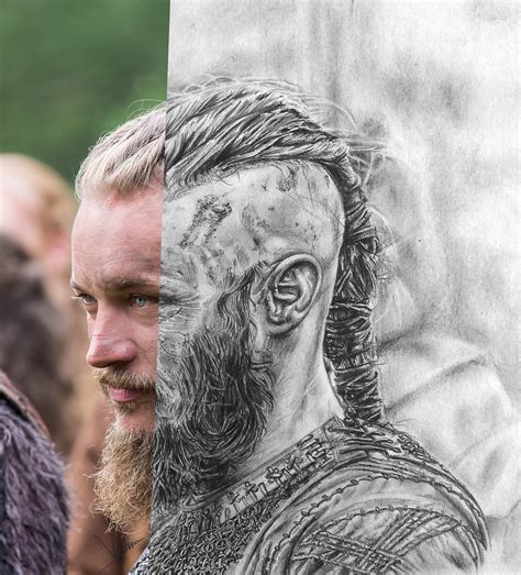 Ragnar Lothbrok | Pencil Drawing on Behance