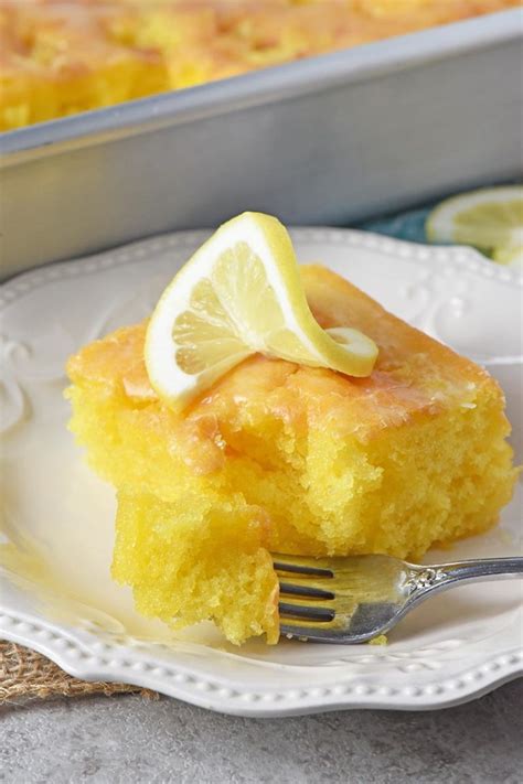 Deliciously Easy Lemon Sheet Cake | Flour on My Fingers