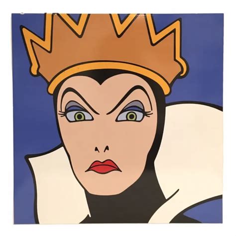 VINTAGE BRENDA WHITE Disney Ceramic Tile Pop Art The Evil Queen Snow White $500.00 - PicClick