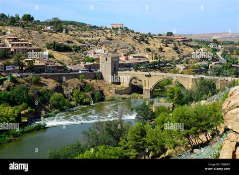 Alcantara Bridge Toledo Spain ES Tagus River Stock Photo - Alamy