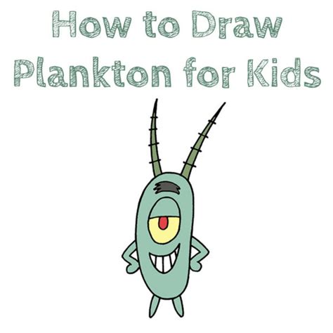 How To Draw Plankton Easy Drawing Tutorial For Kids | Images and Photos finder