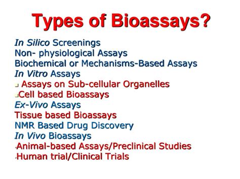 PPT - BIOASSAY TECHNIQUES FOR DRUG DISCOVERY AND DEVELOPMENT PowerPoint Presentation - ID:4042363