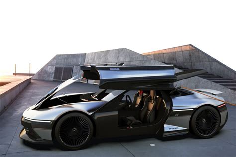 This Modern-Day Take On The DeLorean DMC-12 Is A Futuristic EV Wrapped In Stylish Stainless ...