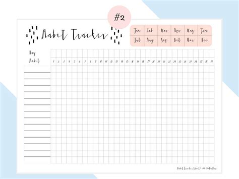 Daily Habit Tracker Free Printables - Life on Waller