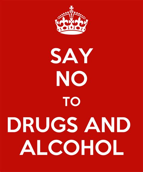 SAY NO TO DRUGS AND ALCOHOL Poster | CONNOR | Keep Calm-o-Matic