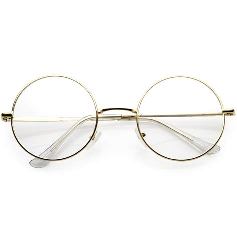 Vintage Lennon Inspired Clear Lens Round Frame Glasses 9222 | Round ...