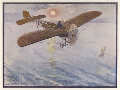 David Stimpson: Louis Bleriot Crossing The English Channel As Depicted In The Village Story Book