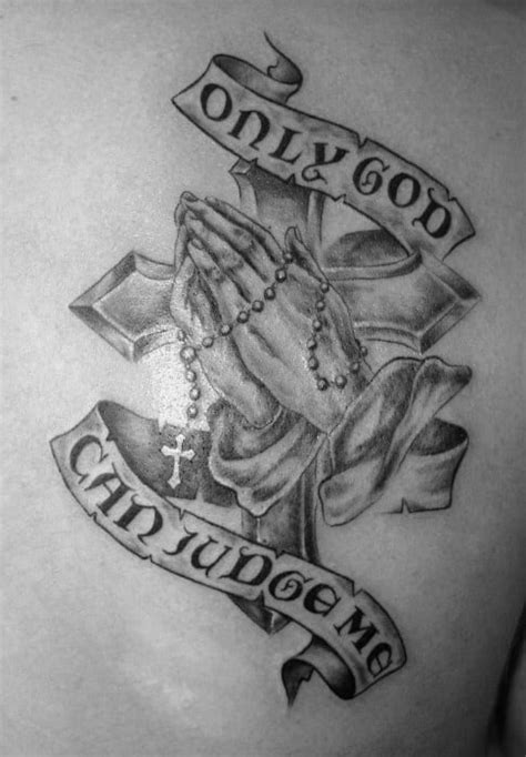 60 Only God Can Judge Me Tattoo Designs For Men - Quote Ink Ideas