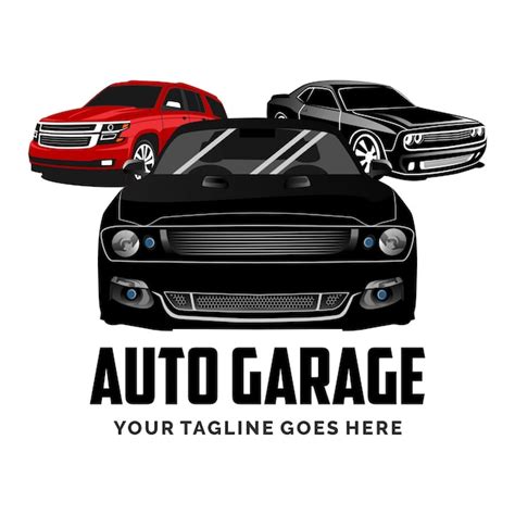 Set of auto garage car logo design inspiration | Premium Vector