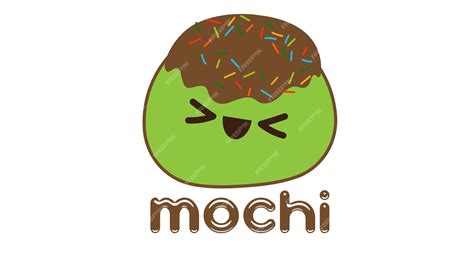 Premium Vector | Green Mochi Logo