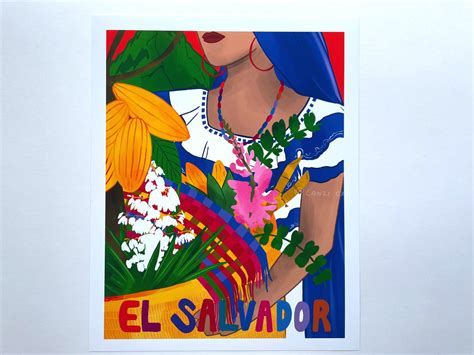 El Salvador Art Print 8x10 - Etsy