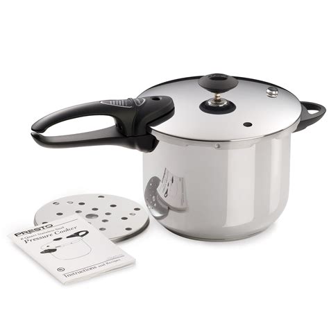 Presto 01365 6-Quart Stainless Steel Pressure Cooker, Deluxe 763615714907 | eBay