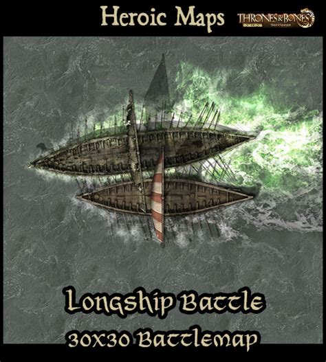 Heroic Maps - Norrøngard: Longship Battle - Heroic Maps | Rivers | Encounters | Ships | Coasts ...