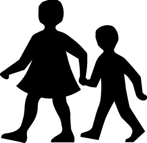 Children Walking Holding Hands · Free vector graphic on Pixabay