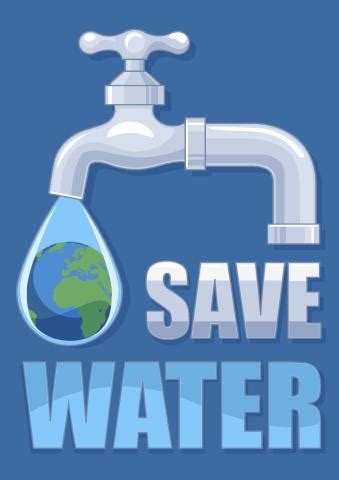 Download poster on save water template, make save water posters