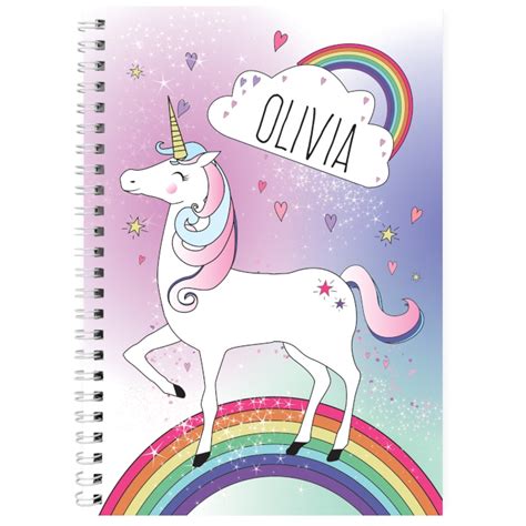 Unicorn Notebook – Personalised Kids Gifts at Helena's House